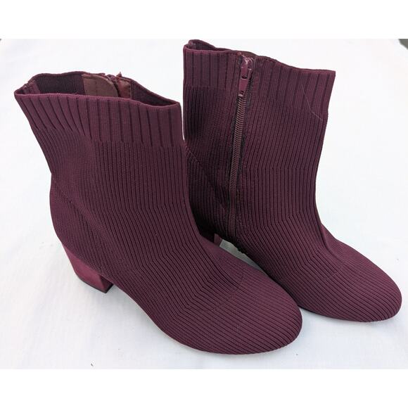 Lane Bryant Womens Dream Cloud Stretch Knit Mid-Calf Ankle Boots Size 9W Heeled - Picture 2 of 6